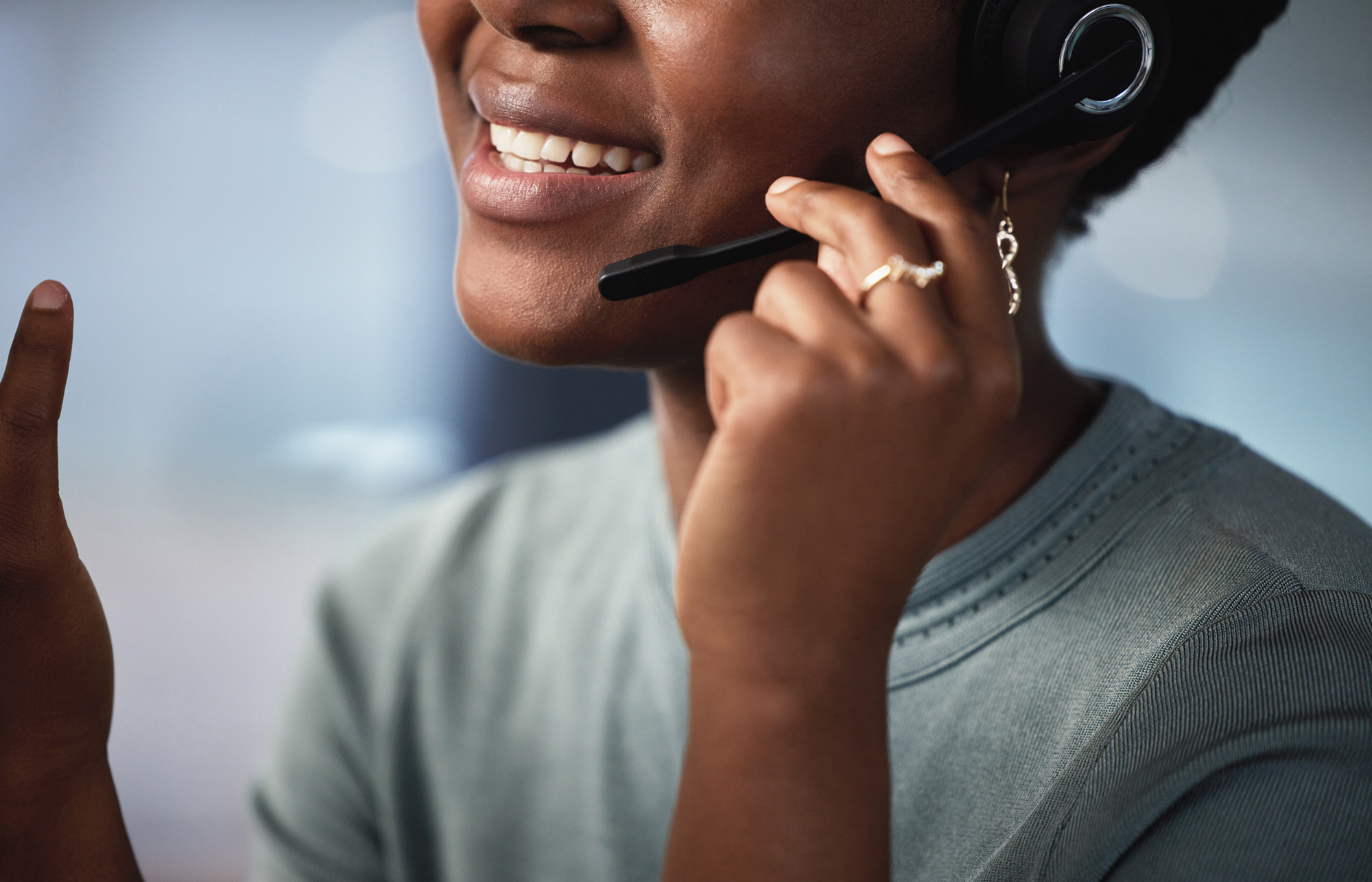 call-center-black-woman-smile-with-discussion-office-customer-service-communication-advice-person-technology-headset-with-crm-support-sales-help-telemarketing-consulting
